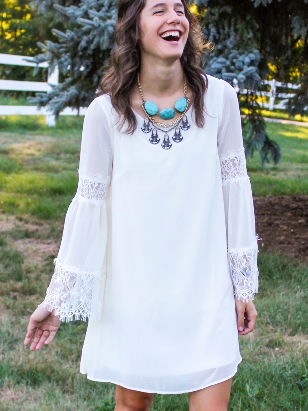 NWT Enro S L Off white/ crème chiffon dress